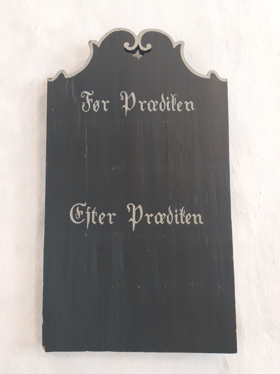 Nummertavle Beder Kirke